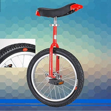 Load image into Gallery viewer, Unicycle, Adult&#39;s One-Wheeled Scooter for Men/Women/Big Kids/Teens, with Steel Frame &amp; Alloy Rim， for Circus Performance(Red,24&quot;)
