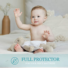 Load image into Gallery viewer, Full Waterproof Zippered Mattress Encasement, Breathable, Noiseless, Machine-Washable Zipped Mattress Cover, Fitting 7" - 13" Deep Mattress
