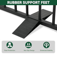 Load image into Gallery viewer, Snagle Paw Full Metal Freestanding Dog Gate,Indoor Dog Gate with Floor Protect Support Feet, 40x24Inches Foldable Dogs Barrier for Stairs, Hallways and Doorways (24'' H 2 Panel, Black)
