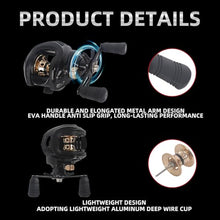 Load image into Gallery viewer, Bait Casters Reel, Carbon Fiber Drag Fishing Baitcaster Reel, Baitcasting Reels with 7.2:1 Gear Ratio 10+1 Ball Bearings 18lbs Max Drag Right Hand，Fish Gift for Man
