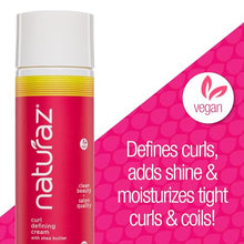 Load image into Gallery viewer, Naturaz Curl Defining Cream - 100% Vegan, Cruelty Free, Paraben Free - Deeply Moisturizing, Medium Hold, Aloe Vera Based Gel For Tight Curls &amp; Coils - Define Curls, Lock in Moisture - No Frizz 8 Oz
