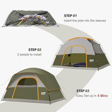 Load image into Gallery viewer, CAMPROS CP Tents for Camping 2/4/6 Person, Waterproof Windproof Dome Tent
