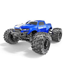 Load image into Gallery viewer, Electric Remote Control Truck with 4WD, LED Lights, 2.4GHz Radio, 2 Rechargeable Li-Ion Batteries &amp; Charger - Blue
