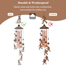 Load image into Gallery viewer, Dog Wind Chimes for Outside, 35‘’ Metal Dog WindChimes
