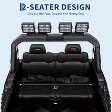 Load image into Gallery viewer, 24V Ride On Toys for Big Kids, Extend Car Body, 2 Seater Ride On Toys with Remote Control, Black
