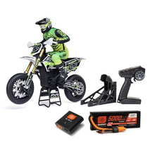 Load image into Gallery viewer, Losi Promoto-SM 1/4 Super Moto Motorcycle FXR White RTR with Battery.
