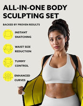Load image into Gallery viewer, HOT SHAPERS Cami Hot Waist Cincher with Waist Trainer – Hourglass Essentials-Black (Medium)
