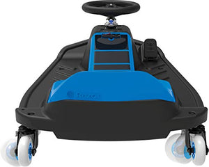 Razor Crazy Cart Shift Electric Go Kart for Kids Ages 6+ - 12V Drifting System, High/Low Speed Switch, Black/Blue