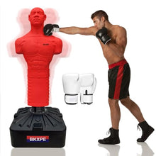 Load image into Gallery viewer, Punching Dummy, Durable Silicone Punching Bag with Large Stable Base for Adults &amp; Kids, Freestanding Training Target for Boxing, Taekwondo, MMA, Home Gym(Red)
