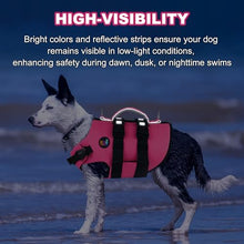 Load image into Gallery viewer, Dogcheer Dog Harness Life Jacket, High Buoyancy Neoprene Dog Life Vest for Swimming Boating, Adjustable Puppy Swim Vest Reflective Pet Float Vest for Small Medium Large Dogs - Pink, XS

