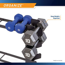 Load image into Gallery viewer, Marcy Compact Dumbbell Rack Free Weight Stand for Home Gym DBR-56 , Black, 20.50 x 8.50 x 27.00 inches
