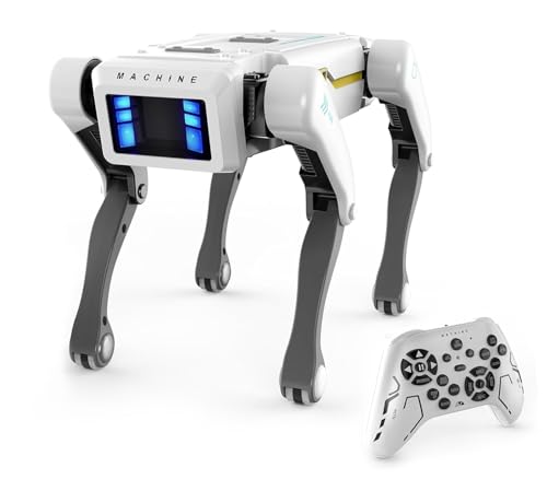 Robot Dog, Rechargeable Interactive Programmable Robot Dog Toy for Kids with Voice Commands, Remote Control, Touch Sensing