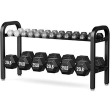 Load image into Gallery viewer, 2 Tier Dumbbell Rack, Weight Rack for Home Gym, 300 lb Capacity

