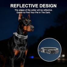 Load image into Gallery viewer, 2026 Upgrade Dog Collar with IPX8 Waterproof AirTag Holder,Military Tactical Handle and Ultra-Durable Metal Buckle/Night Reflective,GPS Collar for Medium to Large Dogs (Camouflage Grey/M)
