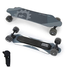 Load image into Gallery viewer, 38&quot; Dual Brushless Hub-Motor Electric Skateboard Longboard Scooter 4.2&quot; PU Wheels (Black)

