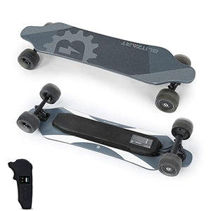 38" Dual Brushless Hub-Motor Electric Skateboard Longboard Scooter 4.2" PU Wheels (Black)