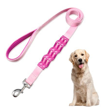 Load image into Gallery viewer, Heavy Duty Dog Leash with Soft Padded Handle, Durable Pet Walking Lead for Medium Large Dogs, Comfortable Training Leash with Secure Clasp, Pink 5FT

