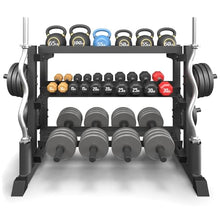 Load image into Gallery viewer, 3-Tier Dumbbell Rack, 1200LB Capacity Adjustable Weight Rack for Home Gym -(Rack Only)
