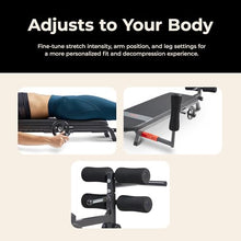 Load image into Gallery viewer, Sunny Health &amp; Fitness No-Hang Inversion Decompression Table for Back Pain Relief, Adjustable Stretch Table, 400 LB Capacity
