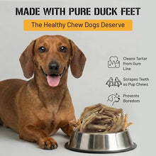 Load image into Gallery viewer, Dog Chits Duck Feet for Dogs - 100% All-Natural, Healthy Duck Treats for Dogs - No Additives or Preservatives - Dehydrated &amp; Digestible - Suitable for Large and Small Breeds - Nails Removed - 28 Pack
