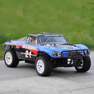 Two-Speed RC Truck for Adult, 1/10 Scale Gas Powered Rally Truck, 80KM/H High-Speed Off-Road RC Car