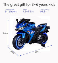 Load image into Gallery viewer, Electric Ride-On Motorcycle for Kids with 12V Motor, Training Wheels, Manual Throttle
