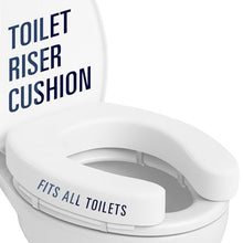 Load image into Gallery viewer, Universal Fit - Raised Toilet Seat with High-Density Foam for Elongated &amp; Standard
