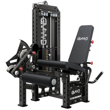 Load image into Gallery viewer, GMWD Leg Extension and Curl Machine with 255LB Weight Stack, Adjustable Seated Leg Extension and Lying Leg Curl Machine with 1:3 Ratio, Leg Workout Equipment with Band Pegs, Balck
