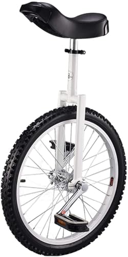 20-Inch Adult Unicycle, Ergonomic Saddle, Adjustable Height, 150kg Load, Manganese Steel Frame for Acrobatics & Balance Training