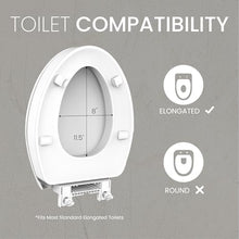 Load image into Gallery viewer, Swiss Madison Ryse 3 in. Raised Elongated Soft Close ADA Compliant Toilet Seat in Glossy White
