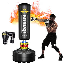 Load image into Gallery viewer, Punching Adult 70in, Feikuqi 205lbs Boxing Bag with Stand , Shock Absorber, Suction Cup Base, Punching, Standing Kickboxing Bag for Home Office Gym (with Gloves)
