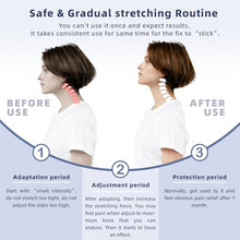 Load image into Gallery viewer, Cervical Traction Device, Lightweight &amp; Adjustable Neck Stretcher for Neck Support, Cervical Neck Traction Device for Home Use, Neck Pain &amp; Tension Relief, FSA-HSA Eligible (White)
