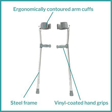 Load image into Gallery viewer, McKesson Forearm Crutches, Arm Crutch, Adjustable, Steel Frame, 28 in x 37 in, 2 Box

