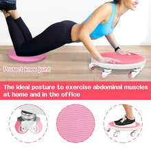 Load image into Gallery viewer, 6 Caster Ab Roller, Ab Exercise Equipment with Knee Pads, Ab Roller Wheel for Core Exercise-Pink
