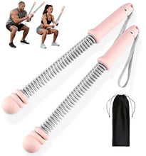 Load image into Gallery viewer, VividPulse Pink 2PCS Weighted Ropeless Battle Ropes for Home Gym - Portable &amp; Quiet Training Rope for HIIT, Strength &amp; Low-Impact Cardio - Full Body Workout Equipment for Men &amp; Women
