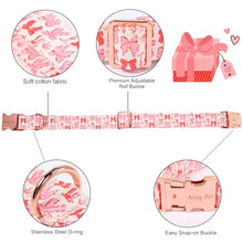 Load image into Gallery viewer, ARING PET Bow Collar for Dog, Cute Pink Sailor Bowtie Heart Puppy Pet Collars for Small Medium Large Girl Dogs-XL
