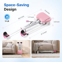 Load image into Gallery viewer, MERACH Split Machine, Stretching Equipment for Flexibility, 180° Leg Stretcher with 6-Level Length Adjustment &amp; Comfortable Pad, Home Stretch Machine for Dance, Gymnastics, 300lbs Capacity (Pink)
