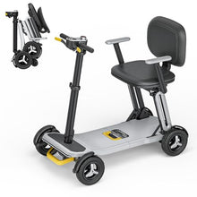 Load image into Gallery viewer, PAISEEC L5 Mobility Scooter 32 lbs Ultra Lightweight, One-Step Folding Mobility Scooters for Seniors, Electric Scooter with PAI Safety System, Airline Approved Mobility Scooter (Grey, 15 Miles)
