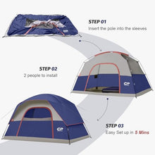 Load image into Gallery viewer, CAMPROS CP Tents for Camping 2/4/6 Person, Waterproof Windproof Dome Tent
