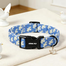 Load image into Gallery viewer, ARING PET Peace Dove Dog Collar, Cute Blue White Bird of Peace Pigeon Pet Collars for Puppy Small Medium Large Boy Girl Dogs-L, for Daily Outdoor Walking Training
