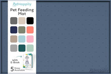 Load image into Gallery viewer, PetHappily Dog Food Mat - Raised Edges Dogs Mat for Food and Water Prevent Spill, Waterproof Cat Food Mats Protect Floors, Easy Clean Dog Bowl Mats for Food and Water, Silicone Pet Food Tray
