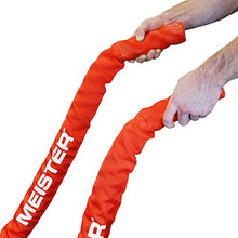 Load image into Gallery viewer, Meister Beast Professional Sheathed Battle Rope for Strength &amp; Conditioning Gym Workouts - 2.5" Diameter - Red
