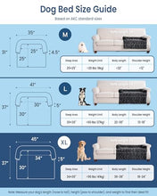 Load image into Gallery viewer, blunique Calming Extra Large Dog Bed for Couch, 45 x 37 inch Removable Couch Cover for Dogs Washable, Non-Slip Fluffy Plush Dog Sofa Mat for Furniture Protector - Dark Grey
