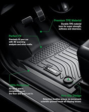 Load image into Gallery viewer, VIWIK Floor Mats for Dodge Ram 1500 Crew Cab 2019 2020 2021 2022 2023 2024 (NOT for Classic), TPE Rubber Car Mats All Weather Custom Floor Liners for Ram 1500 Crew Cab 1st &amp; 2nd Row Non-Slip Odorless
