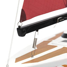 Load image into Gallery viewer, PLAYSTEM Voyager 400 RC Controlled Wind Powered Sailboat in Blue - 26" Tall
