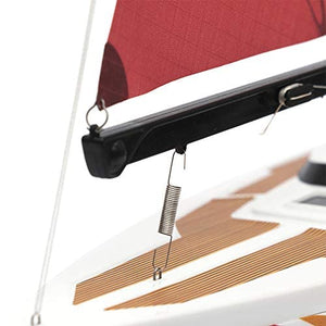 400 RC Controlled Wind Powered Sailboat in Blue - 26" Tall