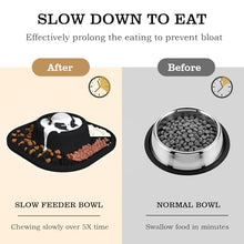 Load image into Gallery viewer, JOJDZD Dog Lick Bowl with Interactive Rolling Ball &amp; Slow Feeder, Black
