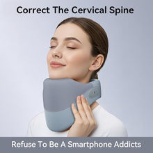 Load image into Gallery viewer, Yunari Cordless Neck Brace for Cervical Spine Posture Correction and Support, Patented Traction Device with Intelligent Adjust and Hot Compress, Neck Brace for Men and Women, （Gray, Medium）
