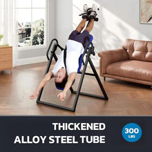 Load image into Gallery viewer, YOLEO Inversion Table for Back Pain 2026 Foldable Inversion Table w/Removable Lumbar Pad, Reversible Ankle Holders, Easy Assembly
