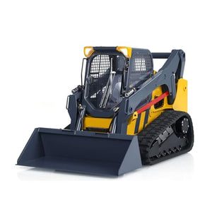 1/14 RC Hydraulic Skid-Steer Loader SM770 RTR Radio Control Construction Vehicle Light Sound System Motor (Yellow and Grey)
